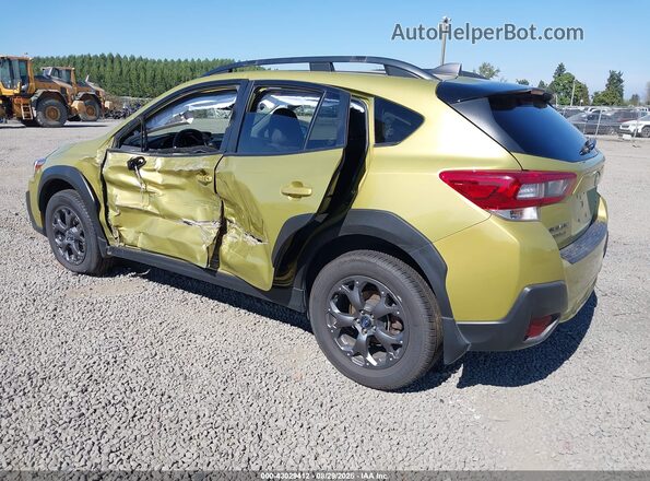 JF2GTHSC7MH349953 2021 SUBARU CROSSTREK Green უკანა მარცხენა