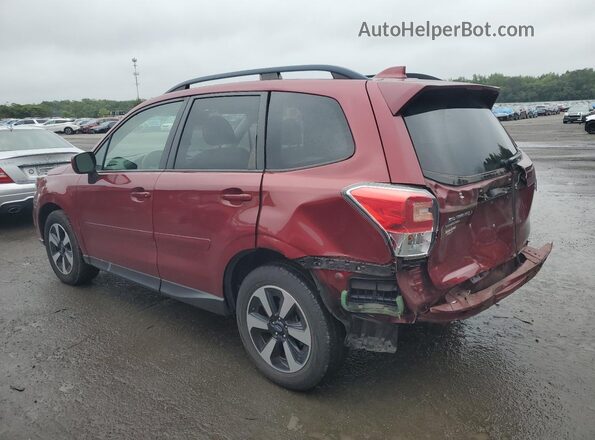 JF2SJAECXJH615447 2018 SUBARU FORESTER 2.5 Red 
