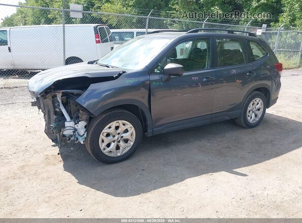 JF2SKADC0MH493801 2021 SUBARU FORESTER Gray Առջևի ձախ երեք քառորդ տեսարան