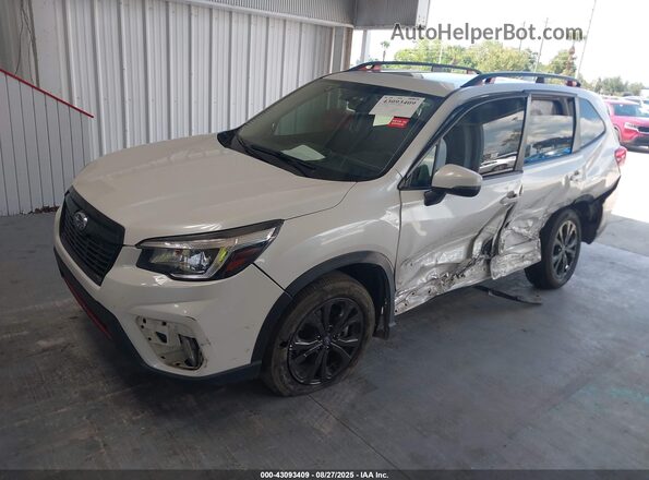 JF2SKAPCXKH403501 2019 SUBARU FORESTER White Front left