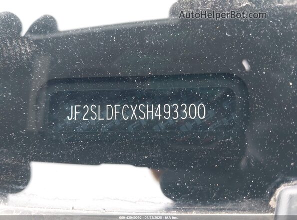 JF2SLDFCXSH493300 2025 SUBARU FORESTER Gray 