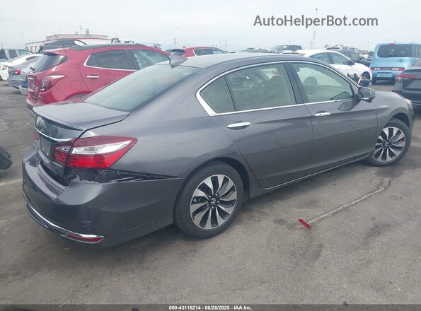 JHMCR6F38HC004555 2017 HONDA ACCORD HYBRID Серый 