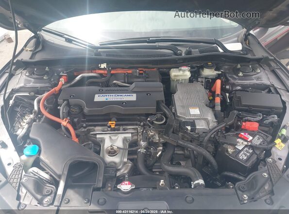 JHMCR6F38HC004555 2017 HONDA ACCORD HYBRID Серый 