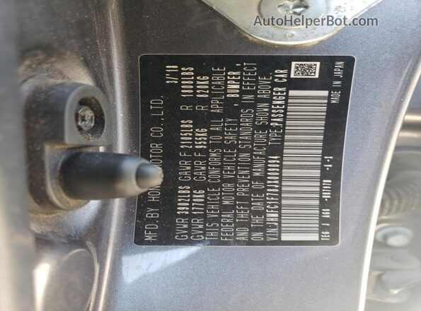 JHMFC1F78JX009094 2018 HONDA CIVIC Charcoal 