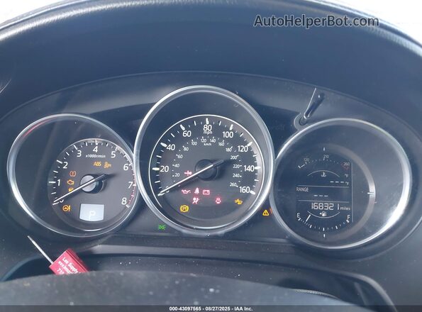 JM1GL1V55H1137358 2017 MAZDA 6 Blue Widok tylnych siedzeń