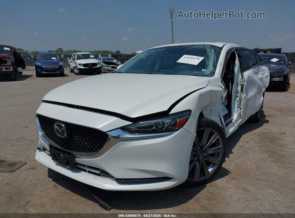 JM1GL1VM6K1506808 2019 MAZDA 6 Белый Передняя левая четверть