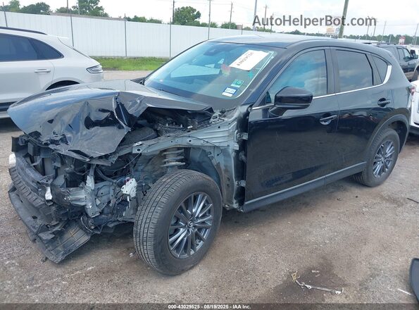 JM3KFACM1L0808025 2020 MAZDA CX-5 Black Առջևի ձախ երեք քառորդ տեսարան