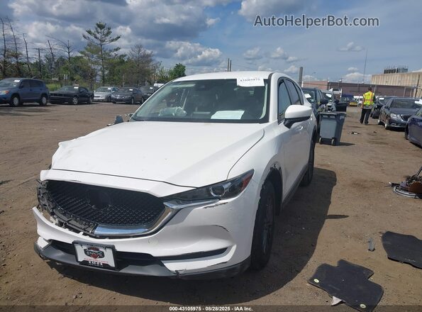 JM3KFACM8L0724915 2020 MAZDA CX-5 White წინა მარცხენა ხედი სამი მეოთხედიდან