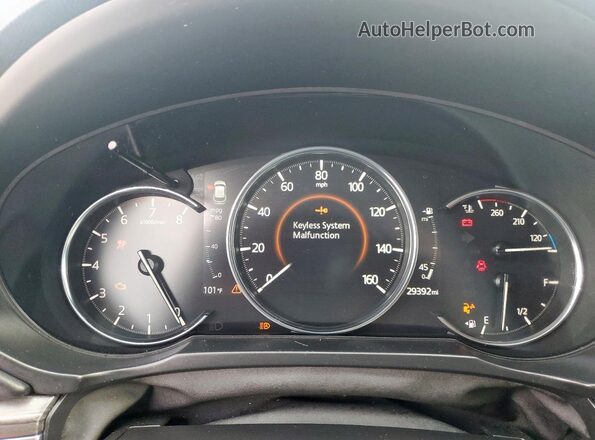 JM3KFADM7M0305258 2021 MAZDA CX-5 White Widok zestawu wskaźników