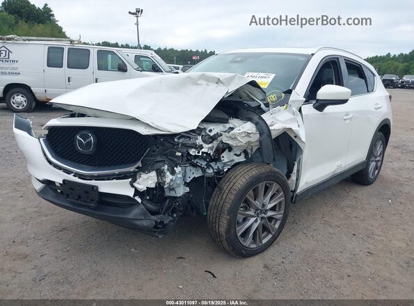JM3KFBAY6M0414498 2021 MAZDA CX-5 White წინა მარცხენა ხედი სამი მეოთხედიდან