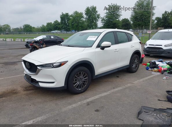 JM3KFBBM1M0332576 2021 MAZDA CX-5 White წინა მარცხენა ხედი სამი მეოთხედიდან