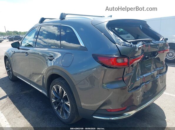 JM3KKEHA5R1133168 2024 MAZDA CX-90 PHEV Gray Trasero izquierdo