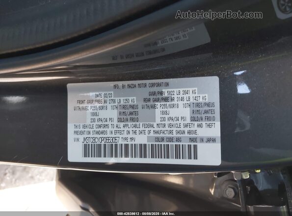 JM3TCBCY0P0653057 2023 MAZDA CX-9 Gray 