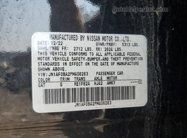 JN1AF0BA2PM406263 2023 NISSAN ARIYA Черный 