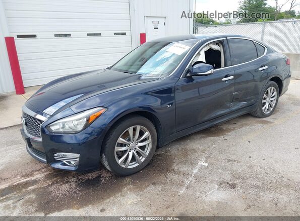 JN1BY1AR9JM220237 2018 INFINITI Q70 Dark Blue Передня ліва чверть