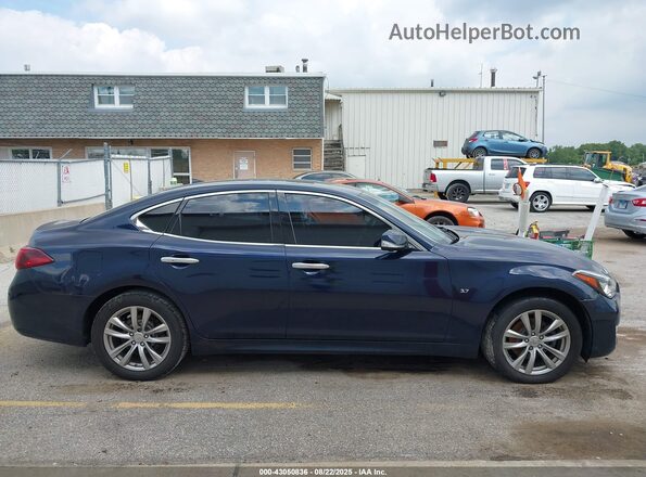 JN1BY1AR9JM220237 2018 INFINITI Q70 Dark Blue Вид задньої частини салону