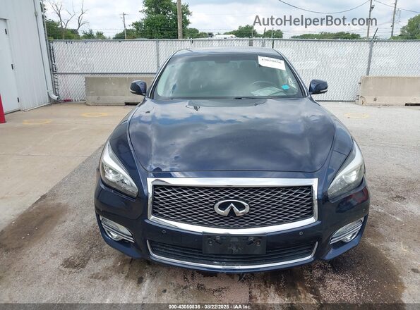 JN1BY1AR9JM220237 2018 INFINITI Q70 Dark Blue Вид щитка приладів