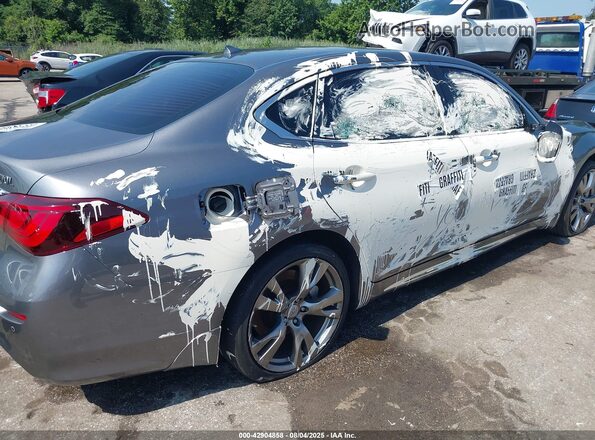 JN1BY1PR3KM725103 2019 INFINITI Q70L Gray წინა ხედი