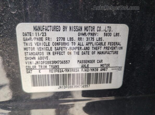 JN1DF0BB3RM734557 2024 NISSAN ARIYA Черный 
