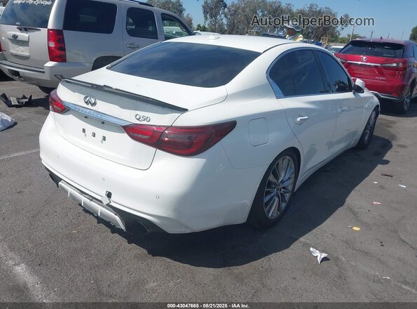 JN1EV7AP4LM200486 2020 INFINITI Q50 White უკანა მარჯვენა
