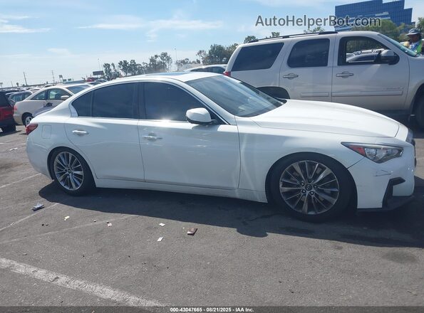 JN1EV7AP4LM200486 2020 INFINITI Q50 White უკანა სალონის ხედი