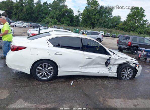 JN1EV7AR3MM750751 2021 INFINITI Q50 White Widok zestawu wskaźników