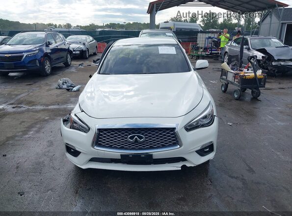 JN1EV7AR3MM750751 2021 INFINITI Q50 White Widok deski rozdzielczej