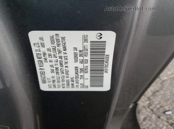 JN1EV7EK2JM340838 2018 INFINITI Q60 Gray 
