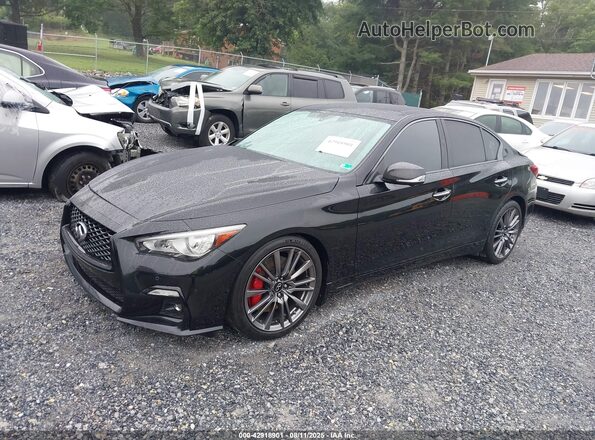 JN1FV7DP6MM850115 2021 INFINITI Q50 Black Vista tres cuartos delantera izquierda