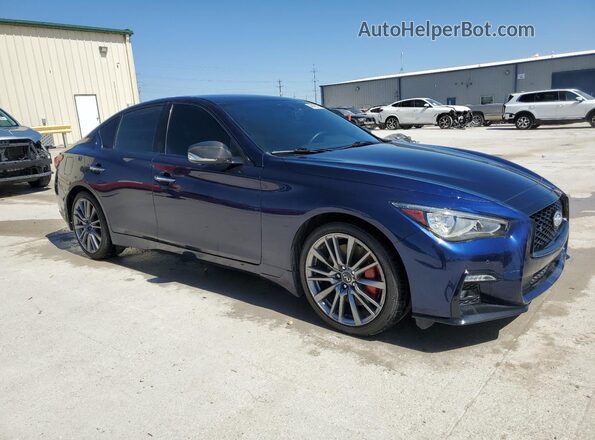 JN1FV7DRXMM880610 2021 INFINITI Q50 Синий Передняя правая четверть