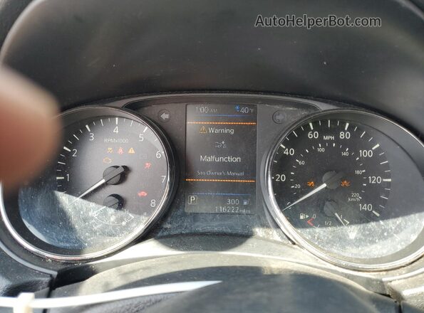 JN8AT2MVXLW103672 2020 NISSAN ROGUE Black ხელსაწყოთა პანელის ხედი