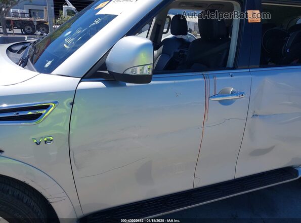 JN8AY2AC3M9147758 2021 NISSAN ARMADA Серебряный Вид щитка приборов