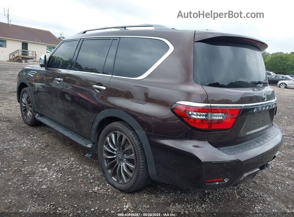 JN8AY2DBXM9792751 2021 NISSAN ARMADA Темно-бордовый Вид задней части салона