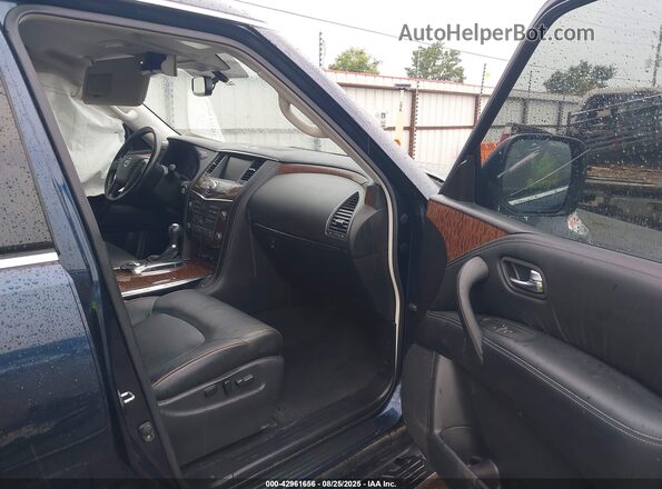 JN8AY2ND2L9107754 2020 NISSAN ARMADA Dark Blue წინა სალონის ხედი