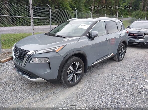 JN8BT3DC6PW100265 2023 NISSAN ROGUE Gray Vista tres cuartos delantera izquierda