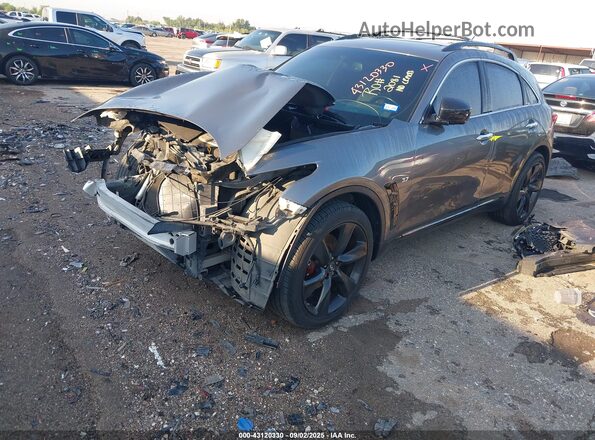 JN8CS1MU0HM140066 2017 INFINITI QX70 Серый Передняя левая четверть
