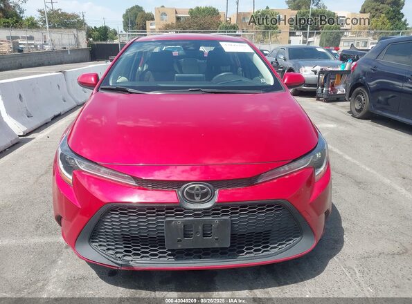 JTDEPRAE4LJ110287 2020 TOYOTA LL Red Vista del cuadro de instrumentos
