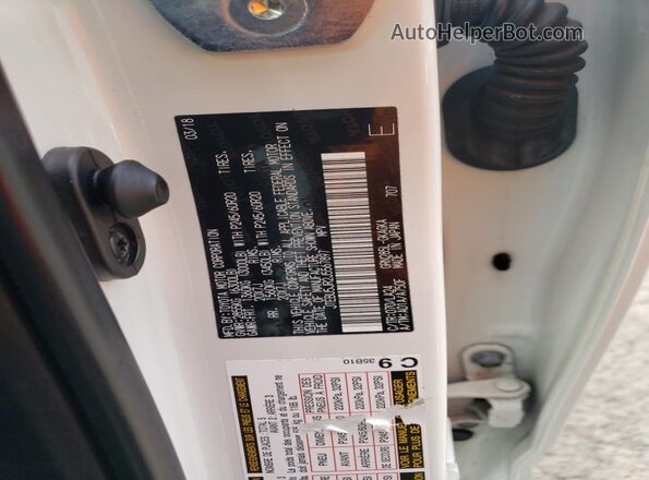 JTEBU5JR2J5567897 2018 TOYOTA 4RUNNER Белый 