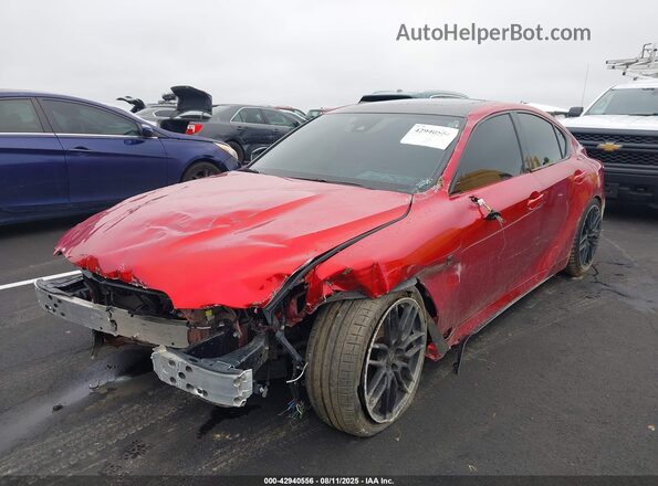 JTHAP1D25P5004199 2023 LEXUS IS 500 Red 