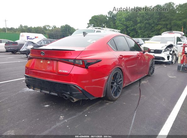 JTHAP1D25P5004199 2023 LEXUS IS 500 Red 