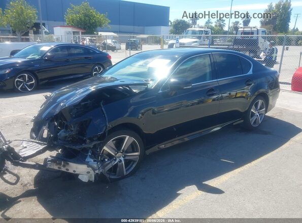 JTHBA1BL4GA000752 2016 LEXUS GS 200T Black Առջևի ձախ երեք քառորդ տեսարան