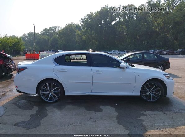 JTHCZ1BL1HA004658 2017 LEXUS GS White Widok zestawu wskaźników