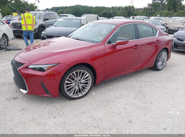 JTHD81F23P5050881 2023 LEXUS IS Red Vista tres cuartos delantera izquierda
