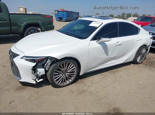 JTHDA1D28N5121240 2022 LEXUS IS 300 White Առջևի ձախ երեք քառորդ տեսարան