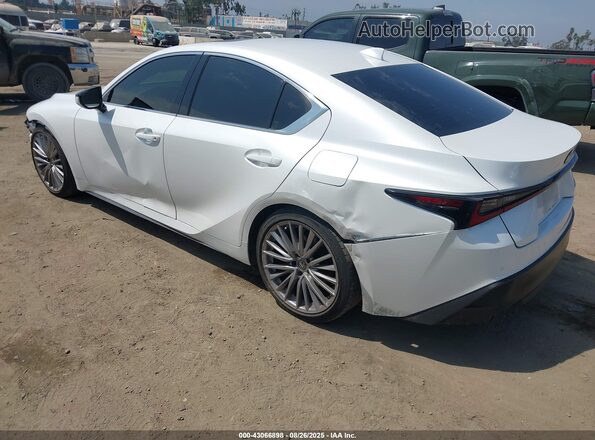 JTHDA1D28N5121240 2022 LEXUS IS 300 White Հետևի ձախ