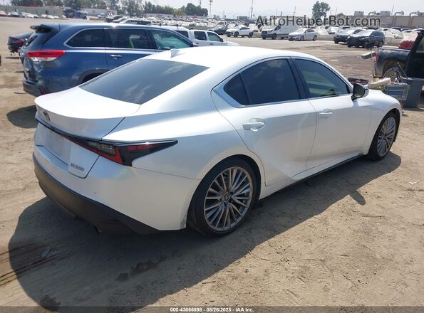 JTHDA1D28N5121240 2022 LEXUS IS 300 White Հետևի աջ