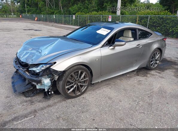 JTHHZ5BC4K5020575 2019 LEXUS RC 350 Silver Առջևի ձախ երեք քառորդ տեսարան