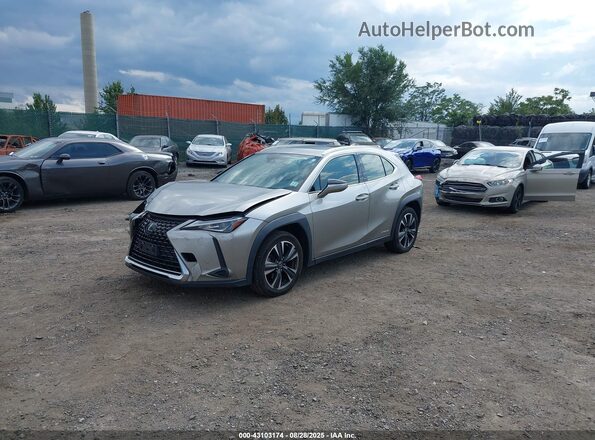 JTHP9JBH8L2023644 2020 LEXUS UX 250H Silver Vista tres cuartos delantera izquierda