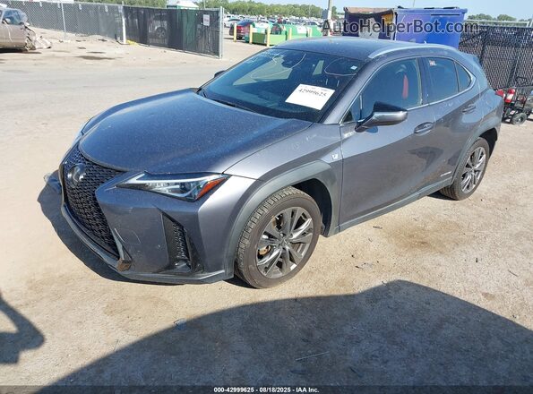 JTHR9JBH1L2025115 2020 LEXUS UX 250H Gray Vista tres cuartos delantera izquierda