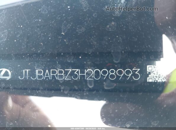 JTJBARBZ3H2098993 2017 LEXUS NX 200T Серый 
